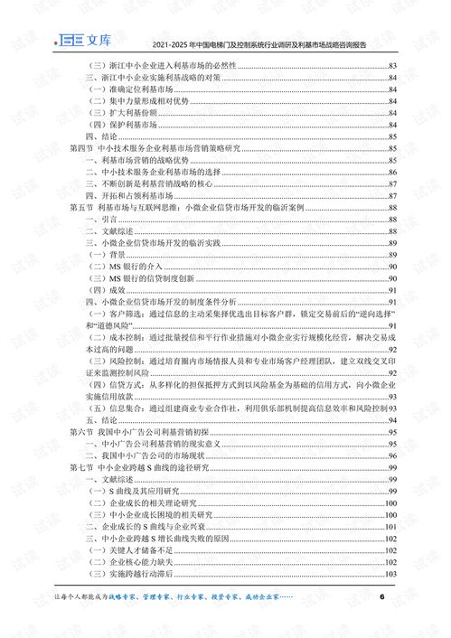 2021-2025年中國電梯門及控制系統行業調研與利基市場戰略咨詢報告